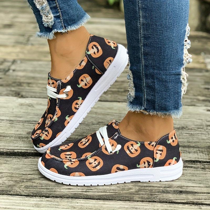 Women's Canvas Shoes with Fabric Upper and Lining, TPU Sole - Versatile Design, Canvas Shoes
