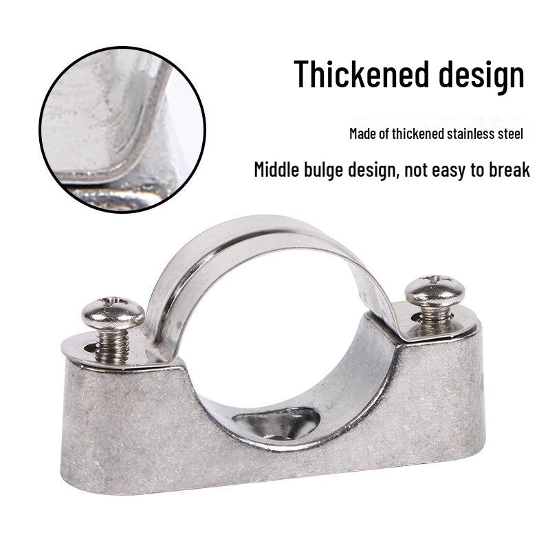 304 Stainless Steel Stand-Off Bracket & 316 Saddle Clamp