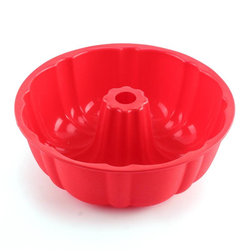 

1PC Pumpkin Silicone Mould Food Grade High Temperature Resistant Oven Baking Tray Halloween Household Products 10 inch красный
