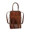 Premium Sense Retro Fashion Fringed Bag Women's 2025 New Autumn and Winter Portable Shoulder Bag Foreign Versatile Commuter Bag