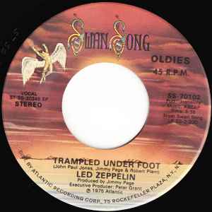 7inch Record LED ZEPPELIN - Trampled Under Foot SS70102 Swan Song US Rock Used