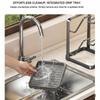 Adjustable chopping board Pot Lid Holder Carbon steel Practicality Drain Durable Home Countertop Shelf Kitchen Shelf