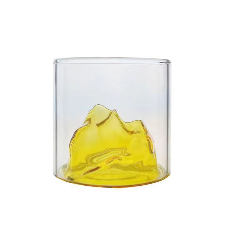 Бытовая стеклянная чашка Гуаньшань Цветная термостойкая чашка Тысяча ли Цзяншань стеклянная Чашка для виски вина Чайная чашка 180ml