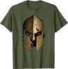 Spartan Warrior in Helmet T-shirt Short Sleeve Casual Cotton O-Neck Shirt