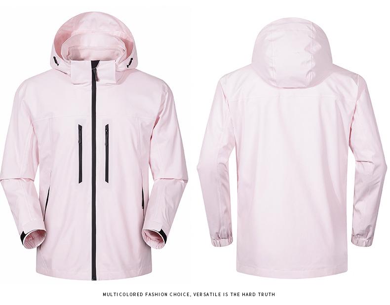 Bird's House Group Unisex Three-in-One Windbreaker Jacket - Water-resistant, Heat-Sealed, Print Logo, Ideal for Outdoor & School Use