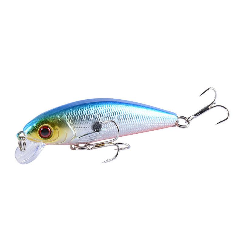 Minnow Fishing Lure Vib 7.2cm 8.7g 3d Eyes Bionic Hard Bait Artificial Fishing Accessories For