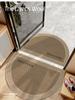Semicircle Simple Printing Bathroom Thickening Mat Bath Non-slip Carpets In Wash Basin Bathtub Side Floor Rug Shower Room Doormat Memory Foam 3D Pad