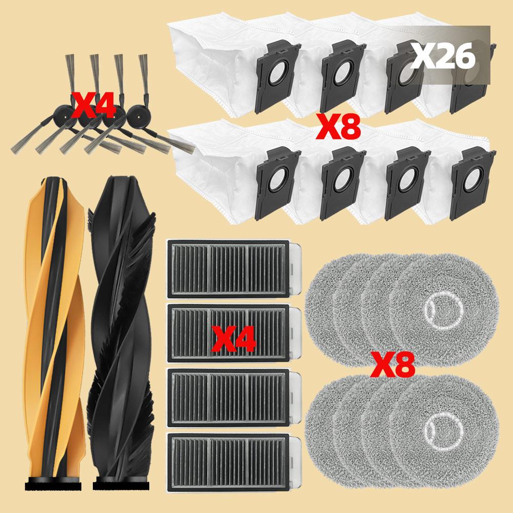 Fit For Dreame L40S Pro Ultra / Dreame X50 Ultra / L50 Pro Ultra Parts Main Side Brush Filter Mop Cloth Dust Bags Accessories