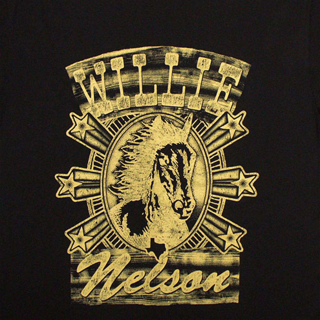 Willie Nelson Unisex Adult Horse T-Shirt