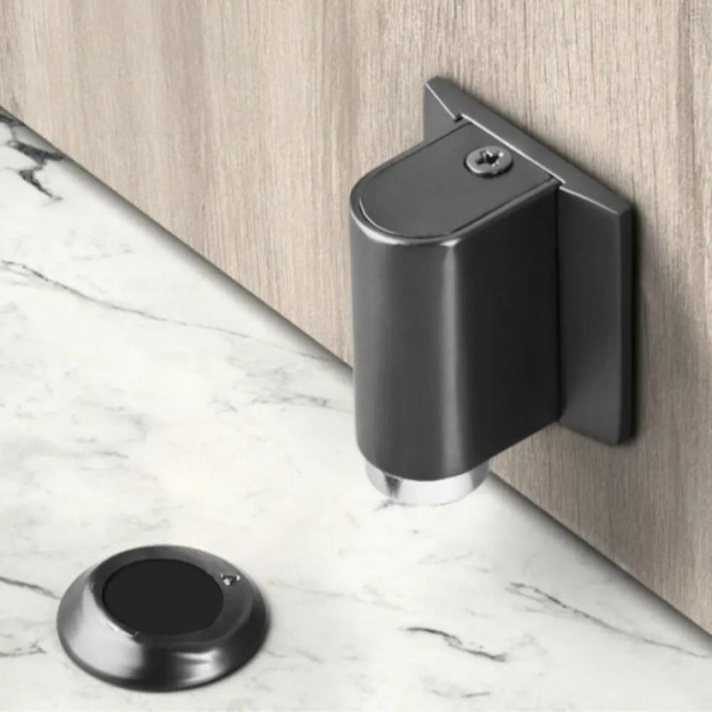 Anti-Collision Magnetic Door Stopper Windproof Design Punch-Free Installation Windproof Door Wedge Heavy Duty Floor Mounted
