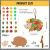 Cute Felt Animal Ornaments Diy Hedgehog Leaves Autumn Craft Kit Autumn Handmadethanksgiving Decorations Used For Party