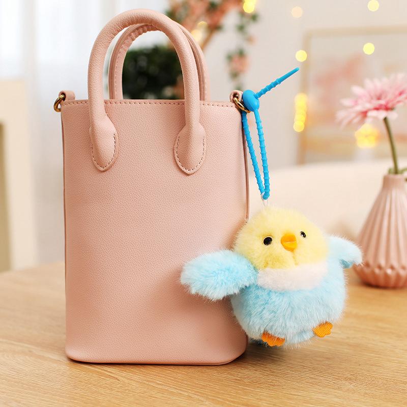 Cute cute bird pendant plush toy doll sparrow doll girl bag keychain pendant rag doll