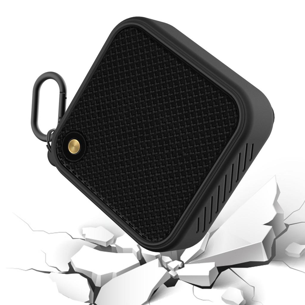 Durability AntiImpact Silicone Cover for Bluetooth-compatible Speaker Frame with Carabiner Clip Easy to Clean Surfaces