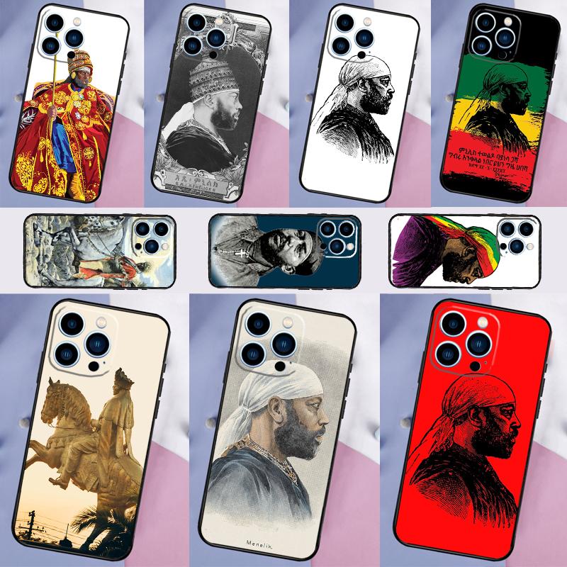 Emperor Menelik II of Ethiopia Case For Oppo A16 A96 A76 A17 A18 A60 A80 A40 A38 A58 A78 A98 A94 A74 A54 A15 A57 A77 A5 Pro