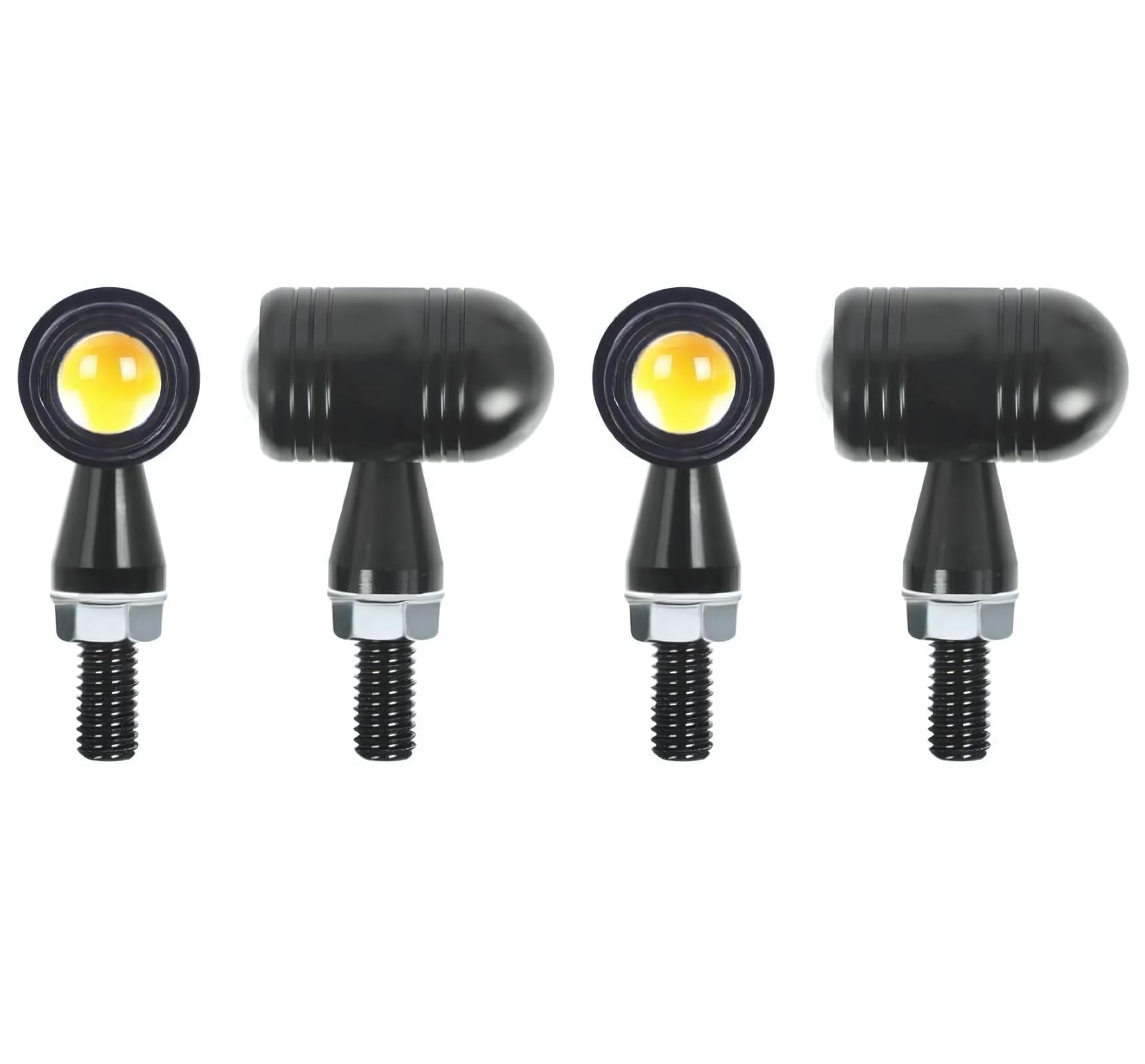 

azumafy Motorcycle Turn Signal, LED Bike Turn Signal, Small, Set of 4, 12 V,