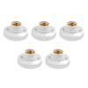 1-20PCS E27 Screw Cap Socket White Ceiling Light Lamp Bulb Fixing Base Stand 220V E27 Light Bulb Holder Spiral LED Bulb Base