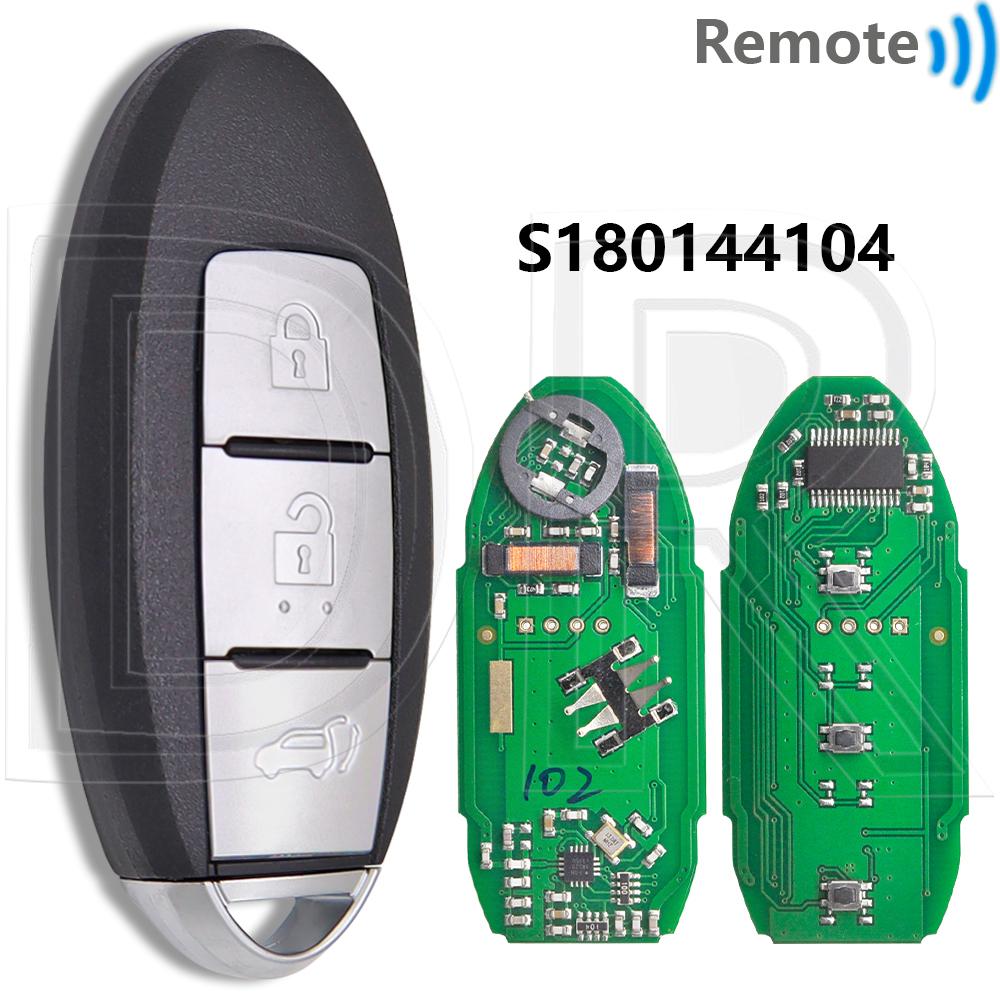 Toller 4A Chip 433MHz S180144102/104/105/106 Näherungs-Autofernbedienungsschlüssel für Nissan Rogue Qashqai X-Trail 2014 2015 2016