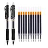 12 st Gel Pen Set 0,5 mm Utbytbar Refill Kontors- och skolmaterial Brevpapper 2 Pennor+10 Refills