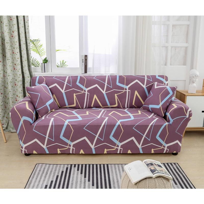 Bankhoes All-Inclusive Antislip Stretch Bankhoes Echt Leer Vintage Bankhoes Volledig Bedekkend Stof Ambacht Combinatie Bankkussen