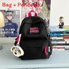 Sweet Candy Color Backpack For High School Girls With Nylon Material And Large Capacity