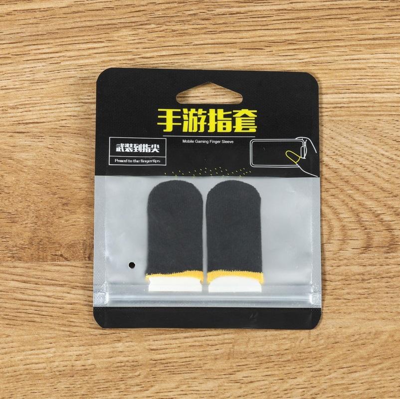 1 Pair Super Thin Gaming Finger Sleeve Breathable Fingertips For Mobile Games Touch Screen