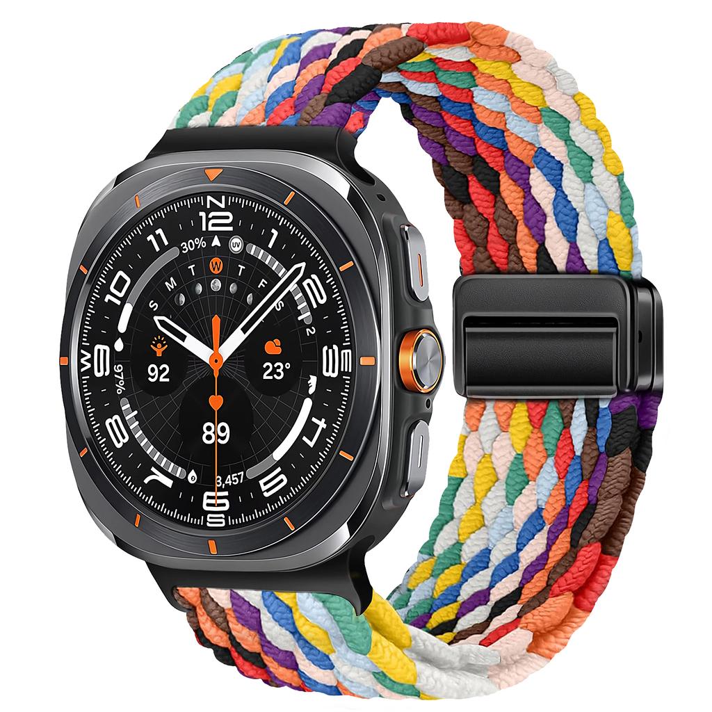Braided Bands For Samsung Galaxy Watch Ultra 47mm watchband Magnetic wrist sport belt Bracelet Correa Galaxy Watch 7 Ultra Strap