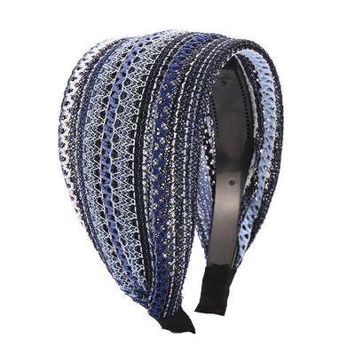Wide Edge Hairband Hair Clip Ethnic Style Hair Accessory Toothed Anti-Slip Versatile For Covering Gray Hair And Frizz For Women