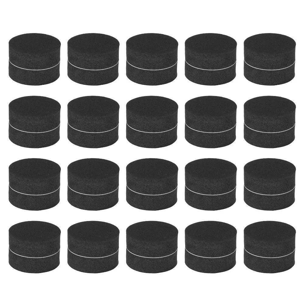 40Pcs Flower Plant Pot Feet Invisible Round Flowerpot Riser Stands Self-adhesive Black Non-slip Heavy Duty Flower Pot Pad