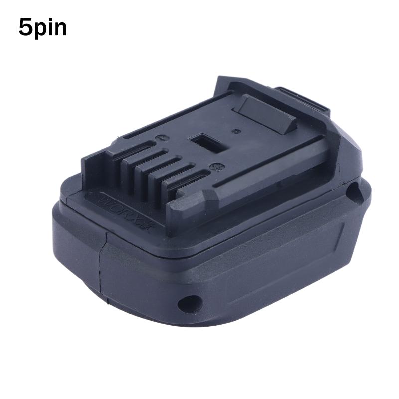 1 Pc For 18V Li-ion Battery For Worx 4 Pin Small Foot 5 Pin Big Foot Electric Tools WU173 WU279 Power Tools Adapter Converter