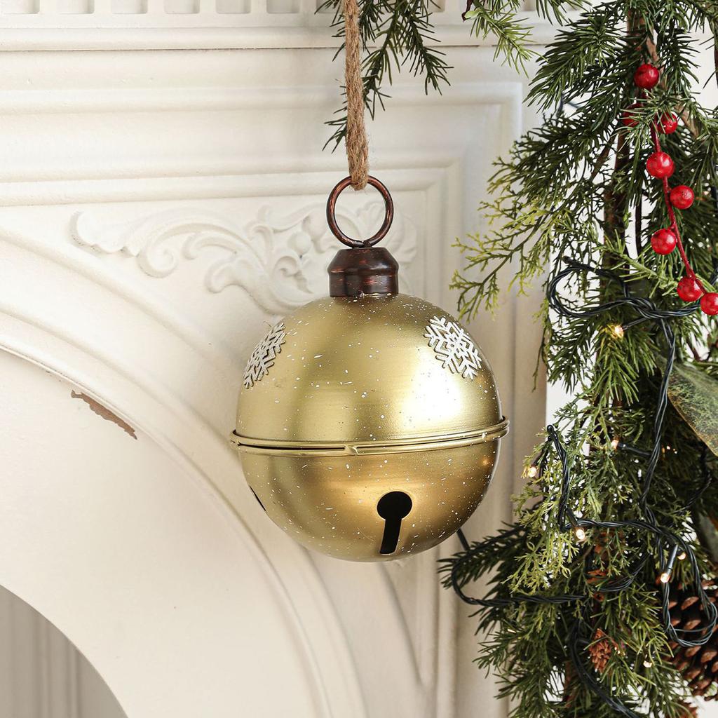 Christmas Bell Decoration Iron Atmosphere Large Ornaments To Decorate The Christmas Tree Creative