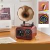 Retro Fonograf Müzik Kutusu Mini Müzik Kutusu Klasik Sanat Dekoru Müzik Kutusu Ev El Sanatları Pilsiz Masaüstü Dekoru Yeni Yıl Hediyeleri