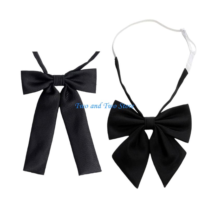 HX6F Adjustable Womens Tie Girls Uniform Womens Necktie Providing Comfortable Wear For Social Instances Office Use