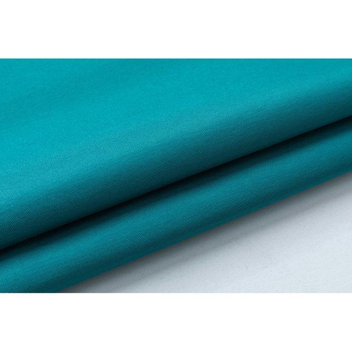 Nappe enduite avec traitement antitache Bleu Paon rectangulaire 145 x 240 cm