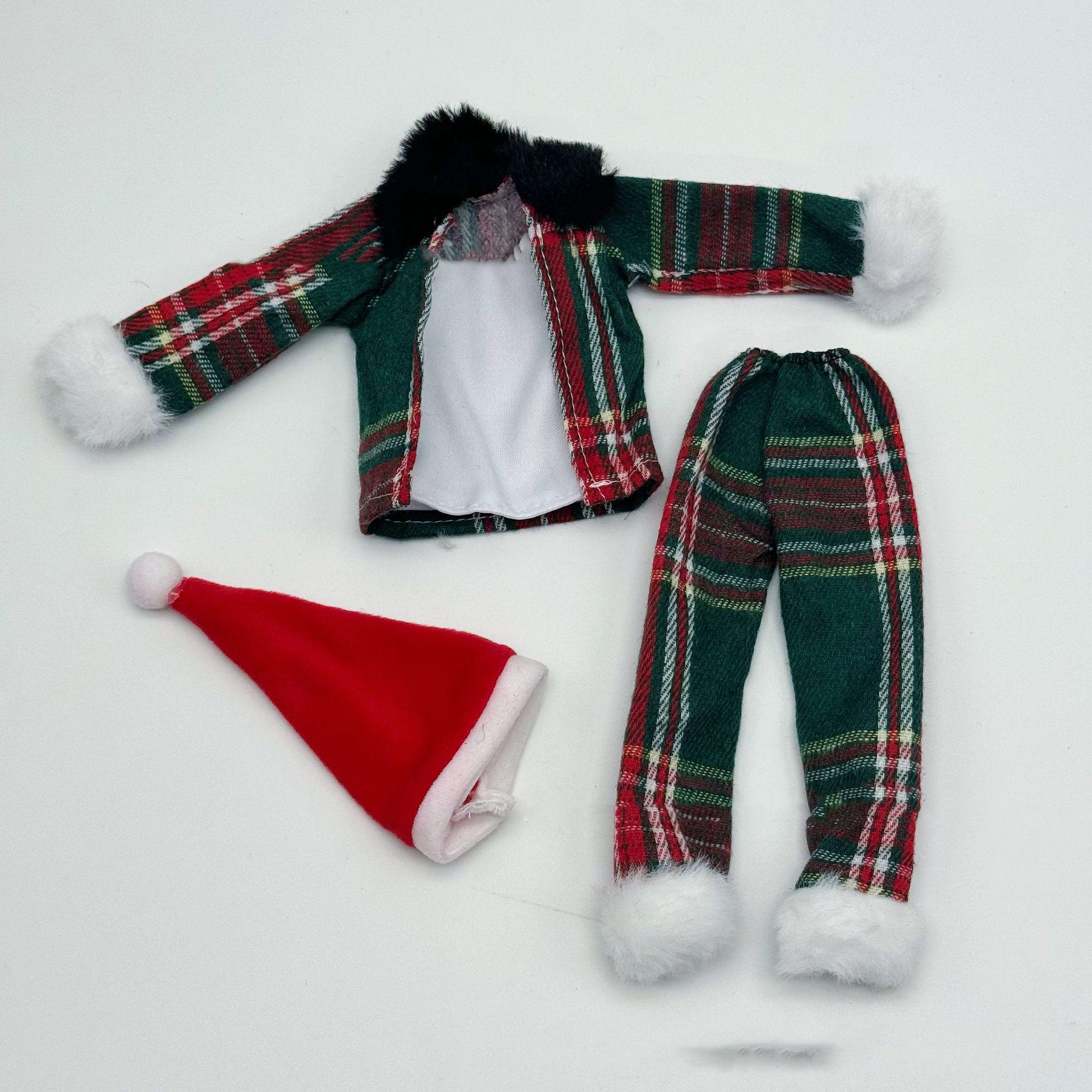 

Latest 30Cm Doll Clothes Christmas Series Clothes Fashion Multi-Style Christmas Outfit With Coat+Inner Wear+Pants+Hat For 1/6 Doll