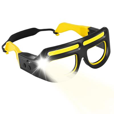 Lunettes de Cyclisme d'Extérieur à Haute Intensité | 5 Modes, Et Rechargeables - Capteurs de Mouvement Et - Adaptées pour la Randonnée, le Cyclisme, la Course à Pied, les Activités Nocturnes