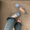 Fashion Women Flats Fashion Square Head Single Shoe Soft Sole Ballet Flat Shoes for Women Mary Janes Shoes comfort Loafers Zapatos Mujer