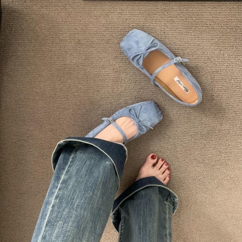 Fashion Women Flats Fashion Square Head Single Shoe Soft Sole Ballet Flat Shoes for Women Mary Janes Shoes comfort Loafers Zapatos Mujer