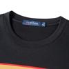MONTAGUT Men's Striped Long-Sleeve Embroidered Sweatshirt