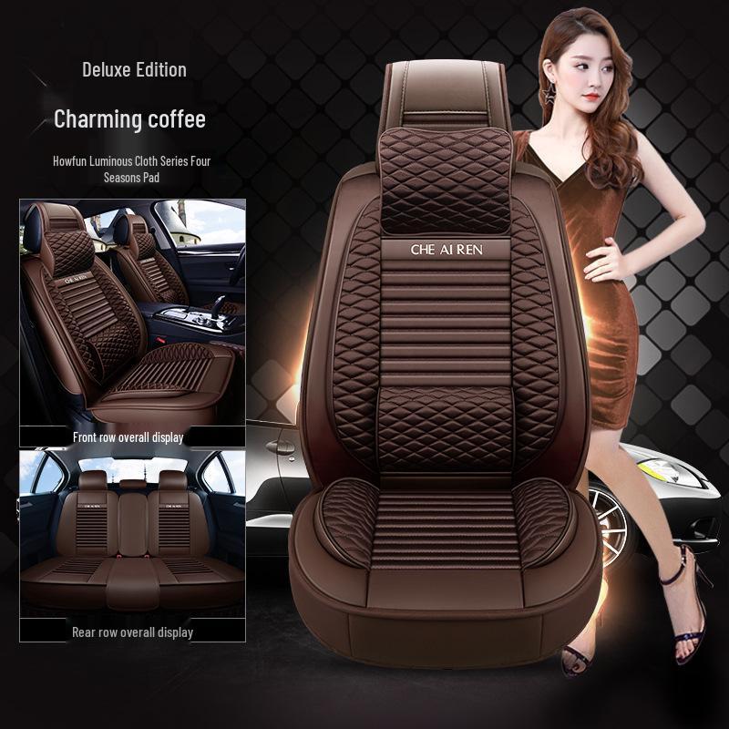 Haofeng Car Seat Cushion - All-Season Bright Cloth Seat Covers & Accessories