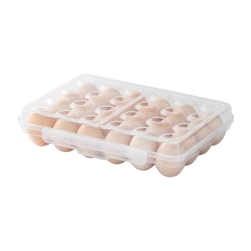 Clear Eggs Holder For Kitchen Storage Clear Plastic Container Organizers With Easy Cleaning Design Kitchen Eggs Tray