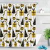 Christmas Cookies Bathroom Curtain Christmas Gift Shower Curtain Bathroom Waterproof Fabric New Year Holiday Decoration Hooks