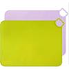 Kids Silicone Placemats, Dishwasher Safe Desk Mats, Toddler Portable Food Mat Travel Set of 2 (Green
