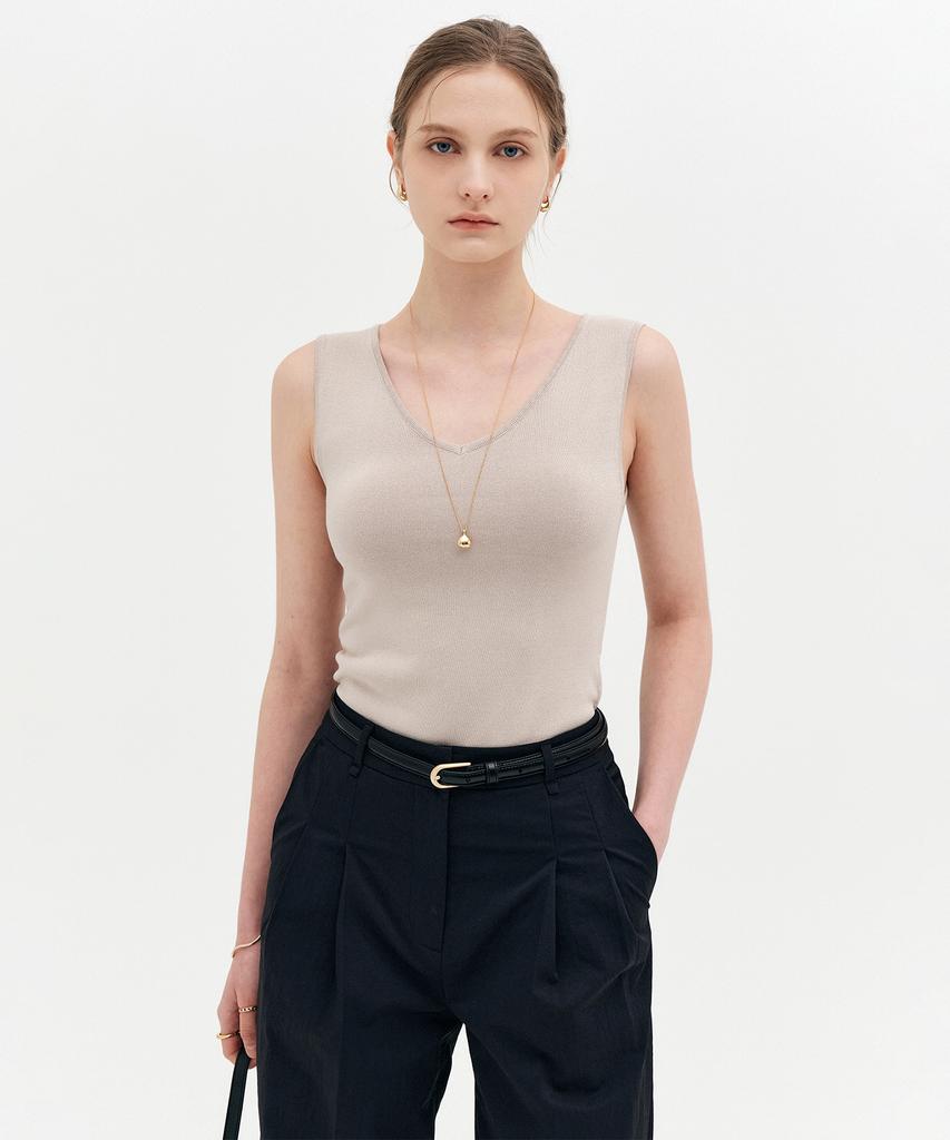 Lugkaeseuteu Daniel Basic V-Neck Sleeveless Knit / Daniel Basic V-Neck Sleeveless Knit_3Colors