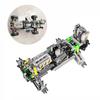 NEW MOC Steering chassis independent wheel suspension mini fake V8 engine Speed gearbox Compatib with High-tech for Off-Road