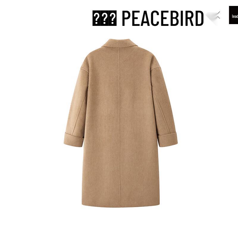 PEACEBIRD Women's Winter Double-Breasted Wool Coat