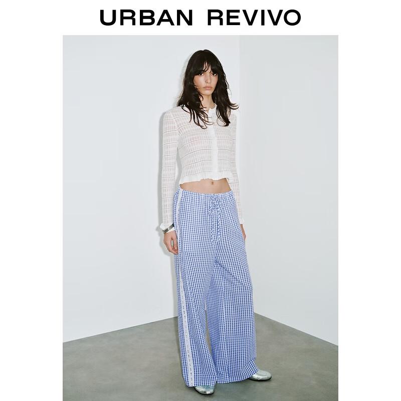 

Женский вязаный кардиган в полоску с ажурным узором XL