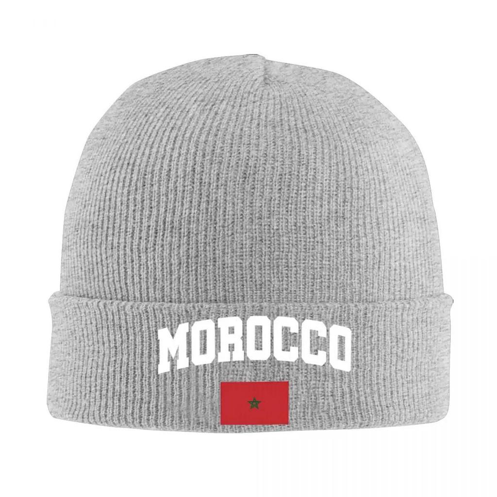 Kingdom Of Morocco Flag Knit Hat Beanies Autumn Winter Hats Warm Acrylic Fashion Caps Men Women