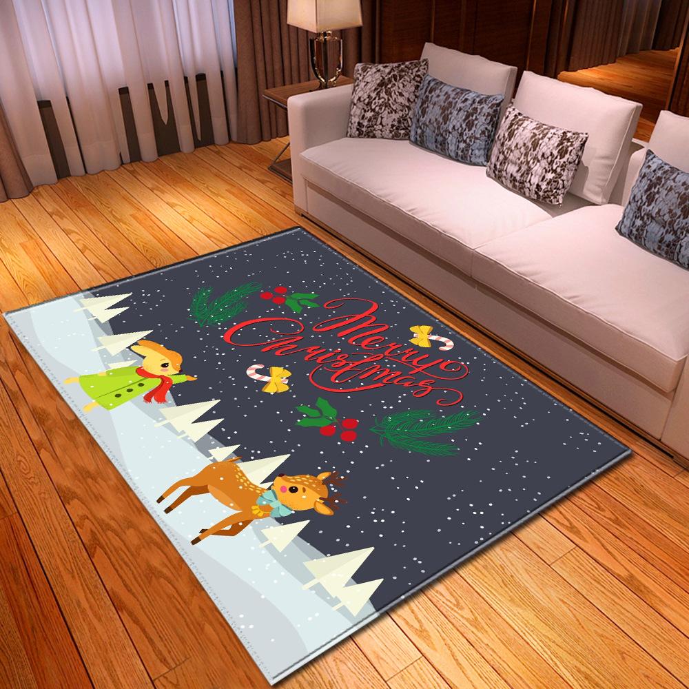 Christmas Living Room Floor Mat Bedroom Dining Room Carpet Carpet Doormat