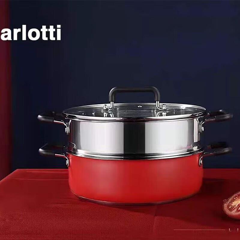YiBo KaleDi Stainless Steel 2-in-1 Steamer & Soup Pot