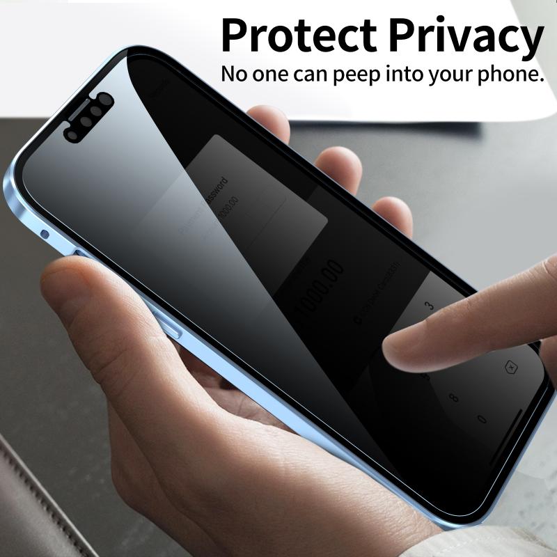Anti Peeping Magnetic Case for SamsungS26 S25 S24 S23 Ultra Note 20 S20 FE Note 10 Plus Note 9 Double Sided Tempered Glass Cover
